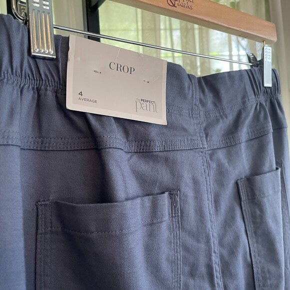 NWT Christopher & Banks Perfect Pant Crop Chino Dress Pants Light Blue Size 4 R - Picture 3 of 4